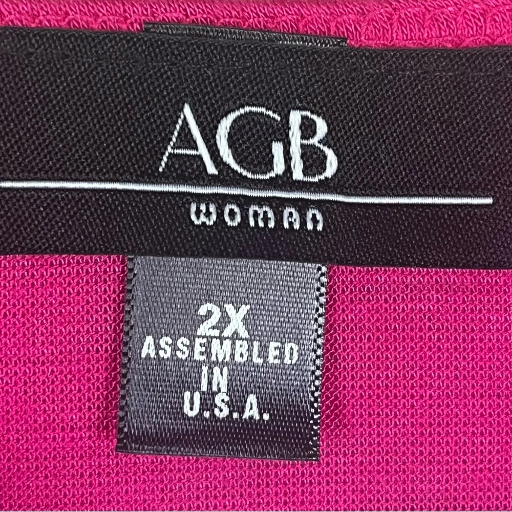 AGB Women's Pink Open Front Cardigan-lightweight. New with tags. Women's size 2X
